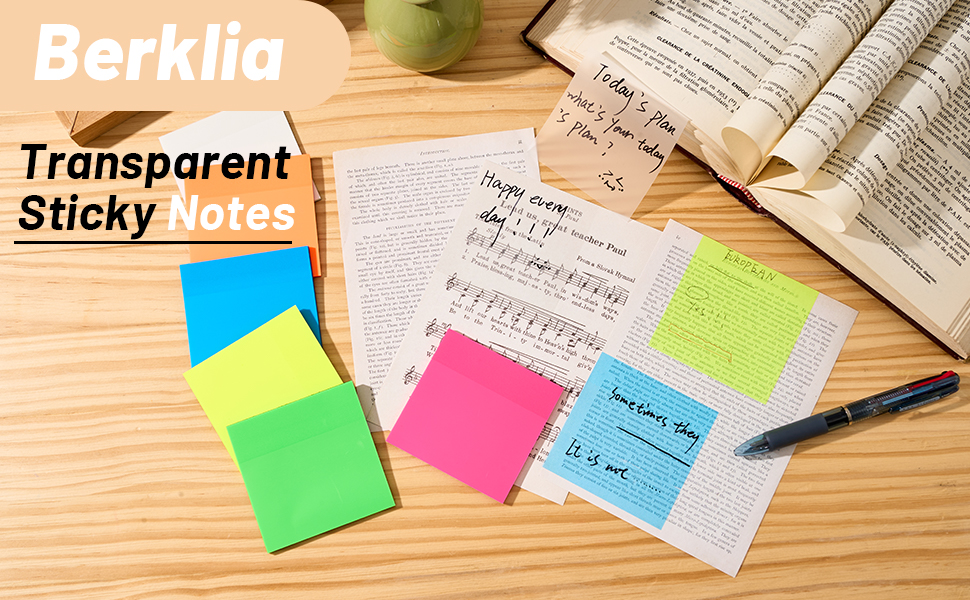 transparent sticky notes