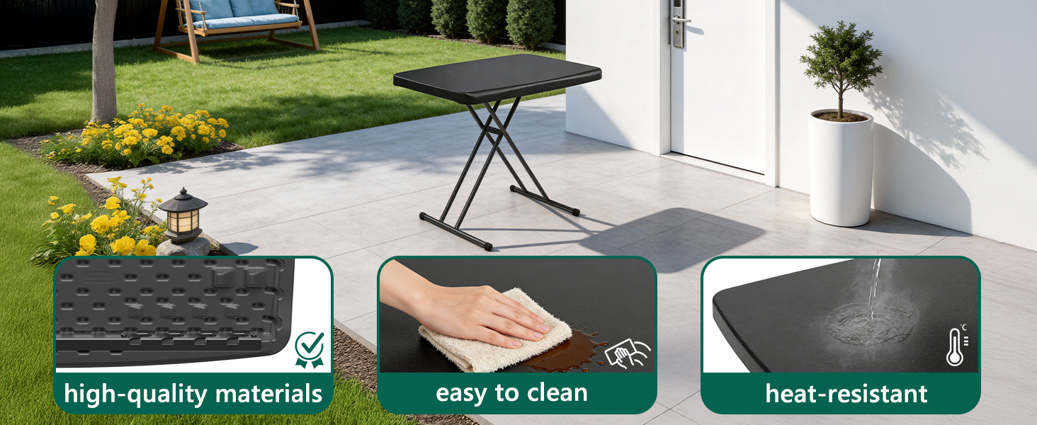 Folding table Plastic outdoor table picnic table portable table