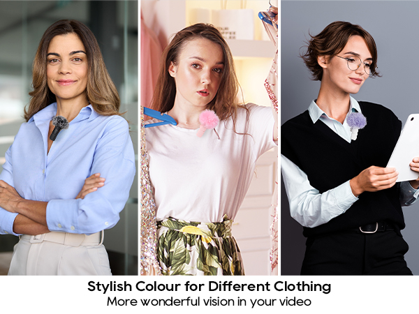 Stylish Colour for Different Clothing lapel microphone wireless