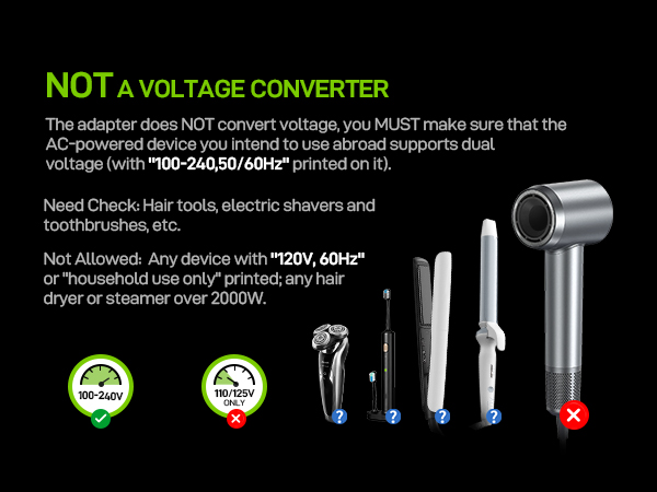 universal travel adapter pulse 45w