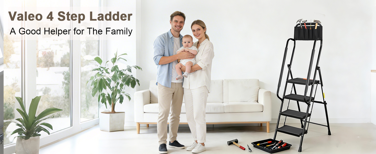 4 step ladder with handrails
