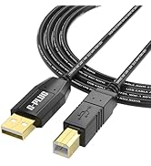 G-PLUG USB 2.0 Printer Cable – 10FT High-Speed USB A to B Cord, Compatible with Printers, Scanner...