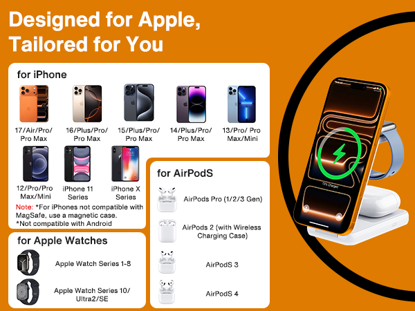 Foldable Wireless Charging Station