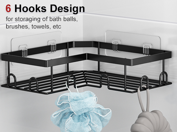 L-shape shower caddy