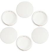 BOPOREAE 2"(50mm) Plastic Plugs for Round Holes, White Screw Hole Plugs Flush Type Snap in Lockin...