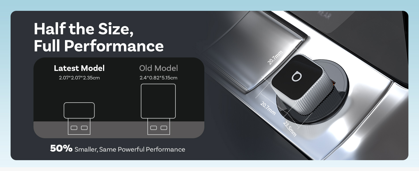 2026 Upgrade Ottocast Mini Cube, 2-in-1 Wireless CarPlay &amp;amp; Android Auto Adapter