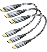 USB C Cable, [1FT, 3Pack] 20Gbps Data Transfer, 100W PD Charging, 4K Video Output, USB 3.2 Gen 2x...