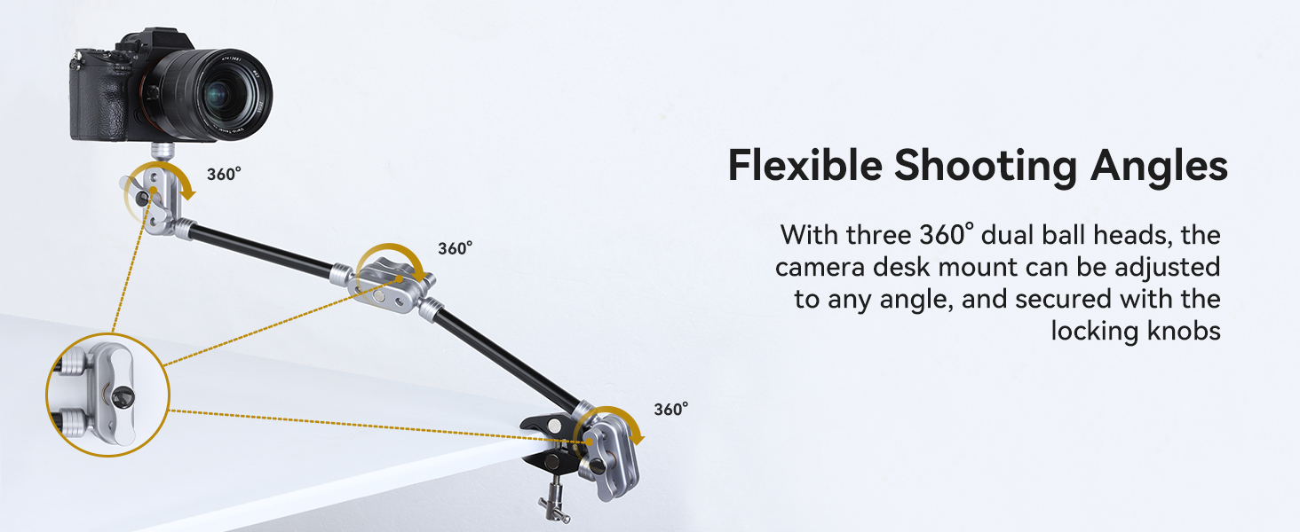 magic arm camera mount