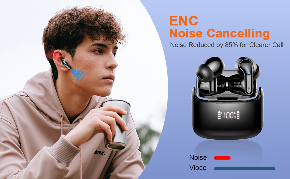 noise cancelling earbud wireless earphones