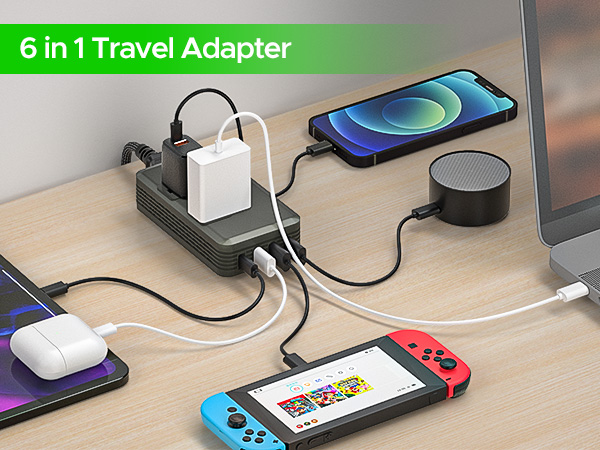 6 IN 1 TRAVEL ADAPTER