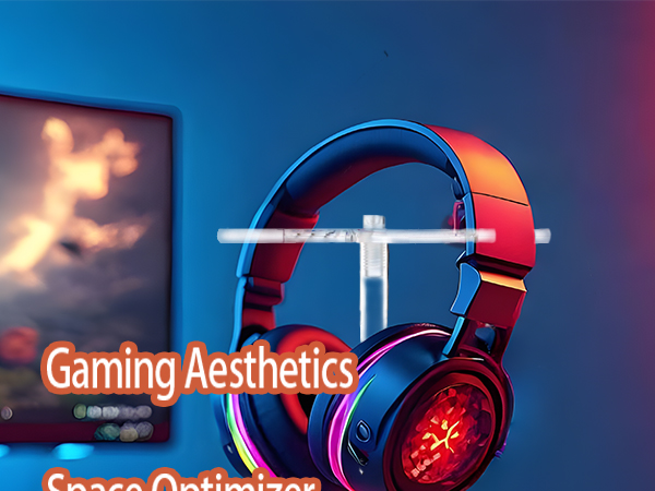 Headphone Stand,Universal Clear Acrylic Holder PC Gaming Headset Display&amp;Wireless Headphones