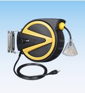 DEWENWILS Retractable Cord Reel, New Slow Auto Return Technology, 50FT-Heavy Duty Electric Cord R...