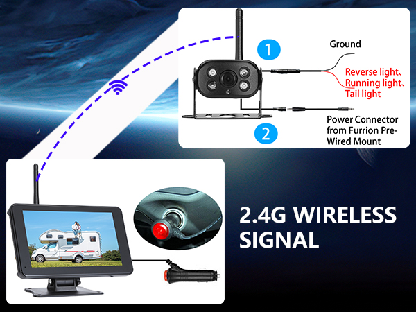 wireless backup camera for trailer
