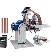 VEVOR Belt Grinder Sander, 72 x 2-Inch Variable Speed Belt Polisher with VFD, 1500W Knife Sharpen...