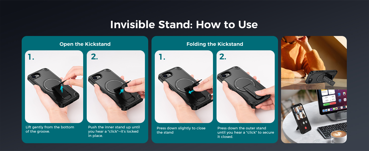 Phone 16 e Case with Stand