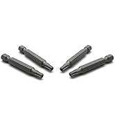 TEMO 25 pc T25H Tamper Proof Security Torx 6 point 2 Inch Screwdriver Insert Bits