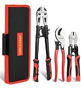 TOOLEAGUE 3Pcs Bolt Cutter Pliers Set,14