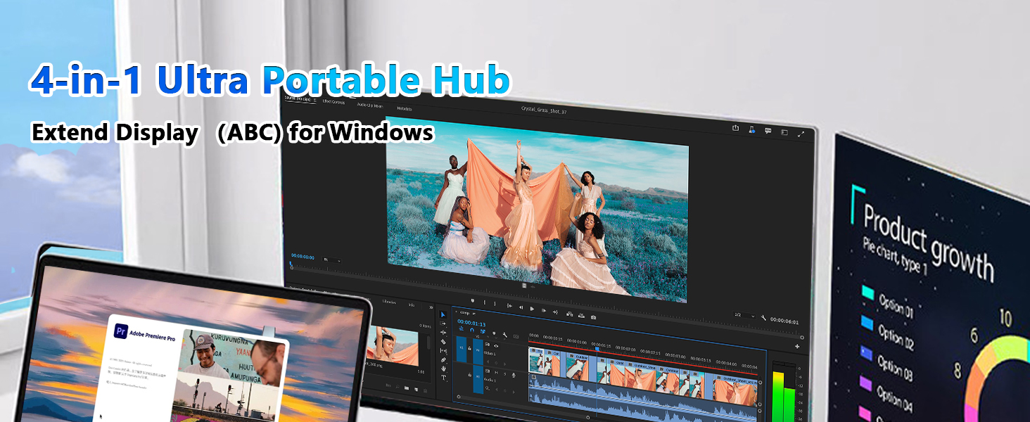 4-in-1 Ultra Portable Hub