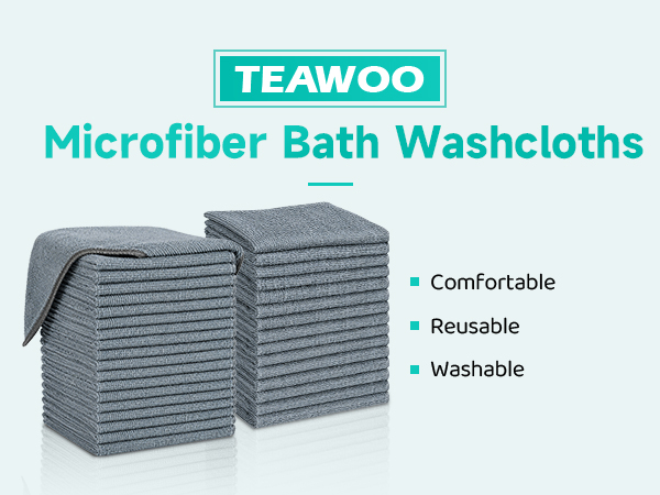 Microfiber Bath Washcloths