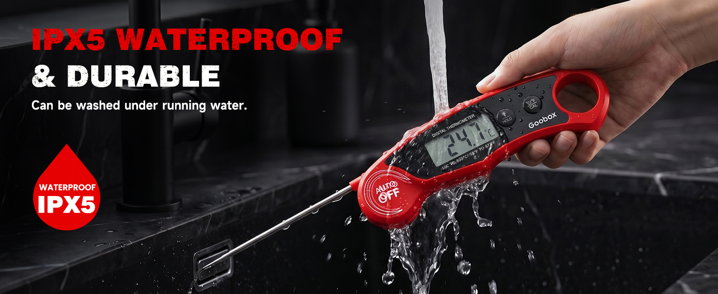 IPX5 waterproof