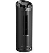 JRD 13'' Tower Fan with 80° Oscillating, 23ft/s Bladeless Desk Fan with 3 Speeds, Quiet Operation...