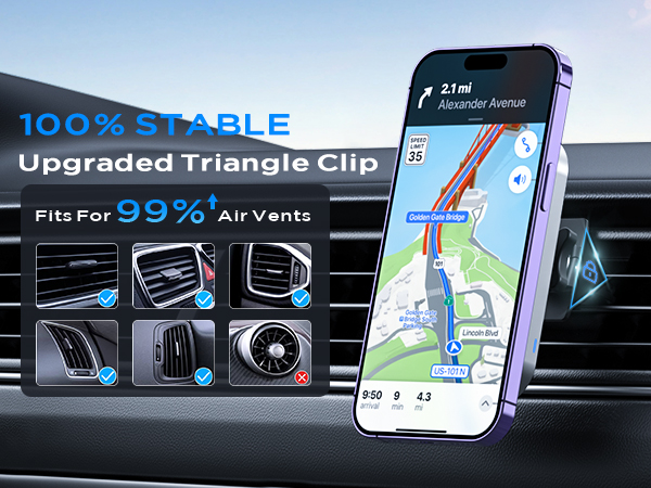 magsafe car mount wireless charger