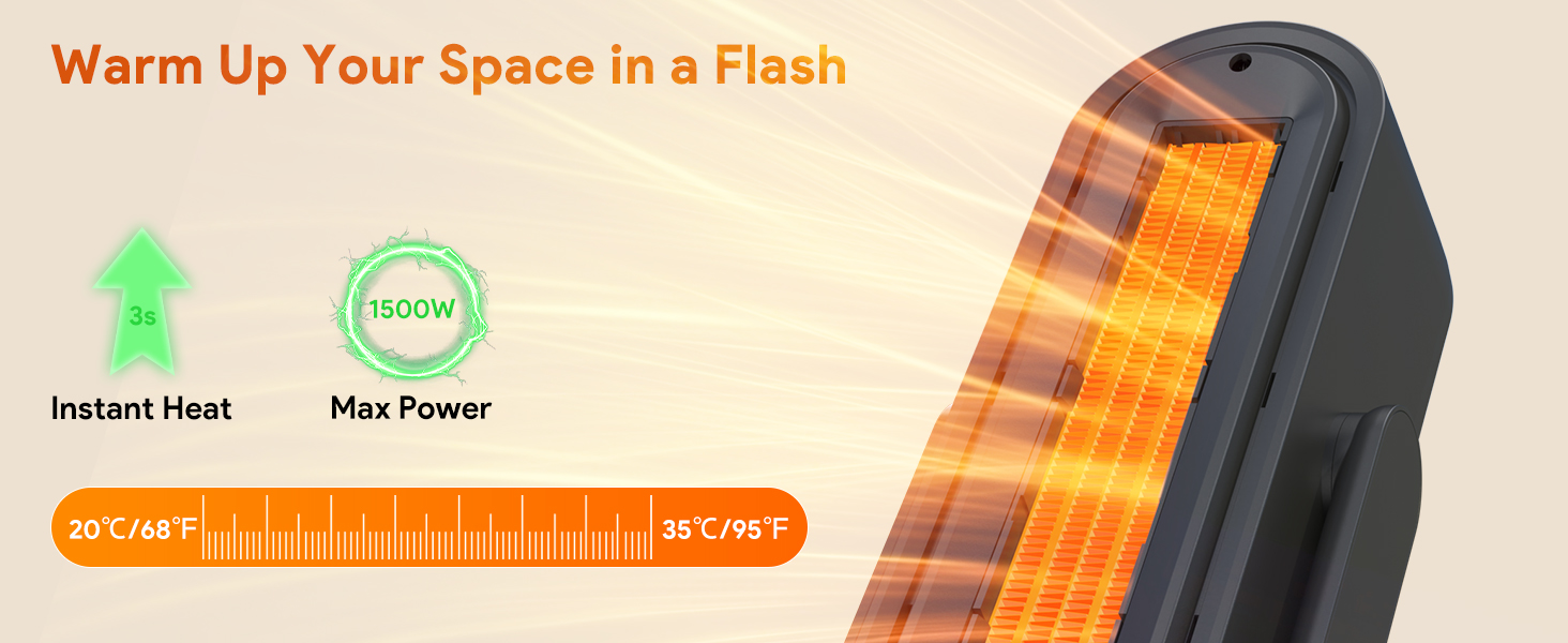 1500W Space Heater Minthouz Winter gift