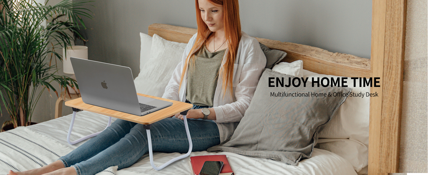 ZEAPTAC Laptop Bed Desk Foldable Lap Table