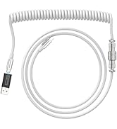 ZIYOU LANG C04C Custom Coiled USB C Cable with Double Type C Port and USB C to A 3.0 Adapter Doub...