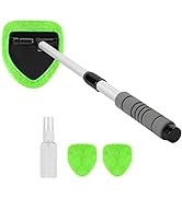 X XINDELL Car Window Cleaner – 24Inch Windshield Cleaning Tool with Spray Bottle, Microfiber Bonn...