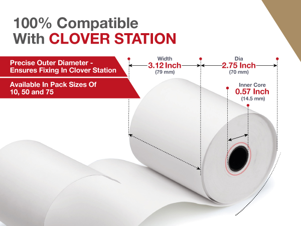 clover receipt printer paper