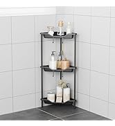 ODesign 3 Tier Floor Standing Corner Shower Caddy Organizer Plastic Metal Splicing Shelf Storage ...