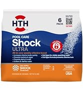 HTH 52040 Swimming Pool Care Shock Ultra, Swimming Pool Chemical, Cal Hypo Formula, 1lb (Pack of 6)