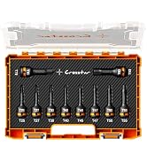 Crosstar 10Pcs Impact Torx Bit Socket Set,Long Star Sockets,1/2" Drive | S2 Steel,Manganese Phosp...