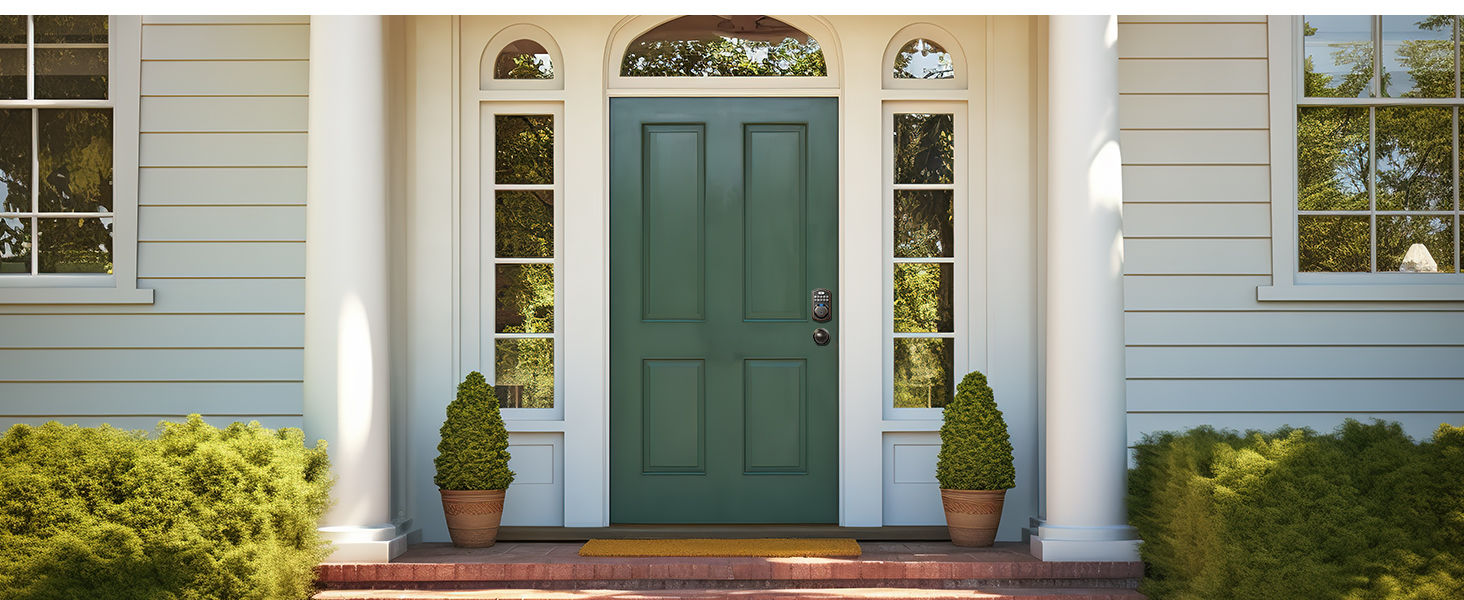 keyless entry door lock with knobs
