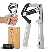 Fitense Grip Strength Trainer – Adjustable Hand Gripper Strengthener 8 Levels 50-225 lbs with Cou...