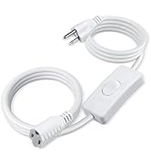 Evenpop Long Extension Cord with Switch On/Off 3 Prong 18 AWG 6.56 FT Indoor Power Cord for Indoo...