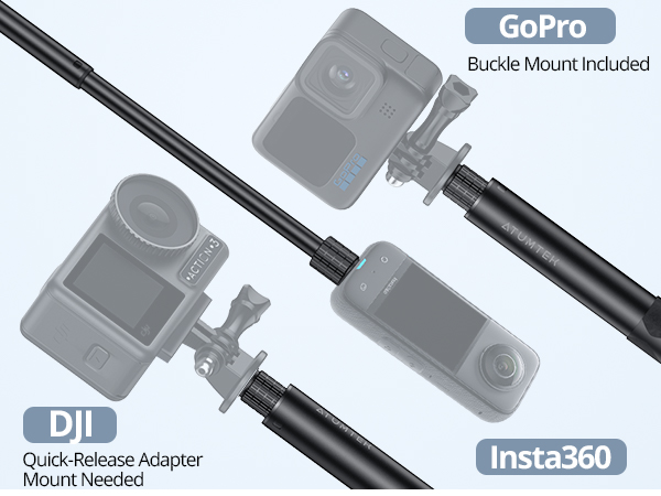 insta360 selfie stick invisible