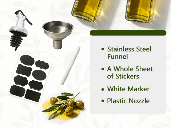 oil bottles for kitchen