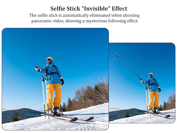 Invisible Selfie Stick + Tripod for Insta360