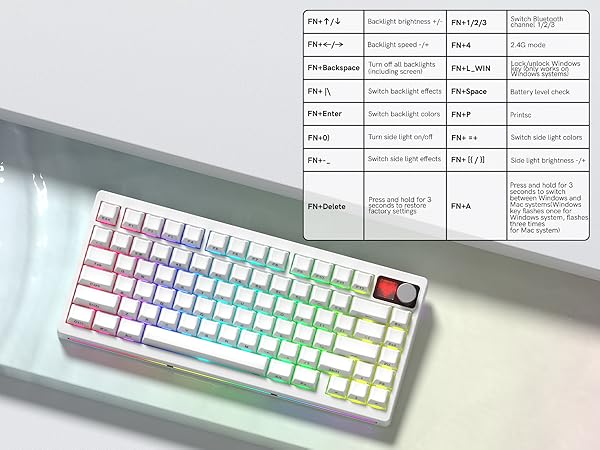 MT75 75% Wireless Mechanical Gaming Keyboard, Keyboard custom