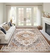 Madane 5x7 Area Rugs for Living Room, Stain Resistant Washable Rugs, Non-Slip Backing Area Rug, V...