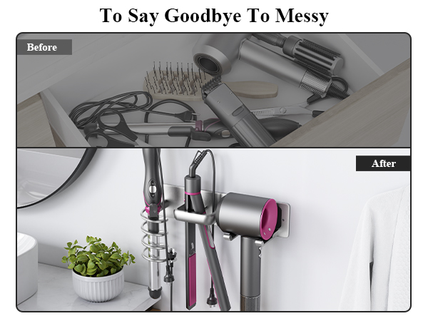 Blow Dryer Holder Wall Mount