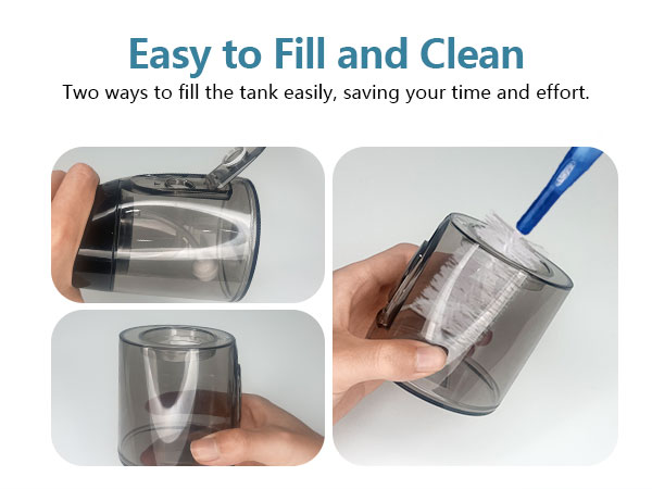 water floss clean