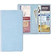 Peisicne Car Registration and Insurance Holder, Blue Vehicle Glove Box Car Organizer with Magneti...