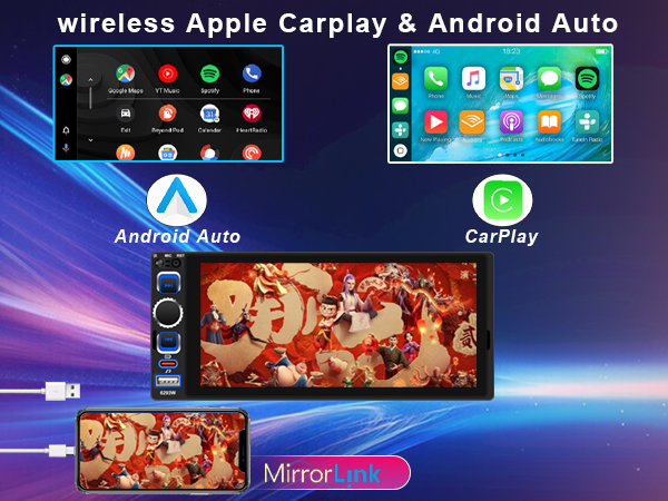 wireless apple carplay Android auto