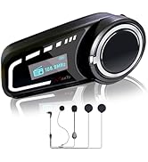 QSPORTPEAK Bluetooth Motorcycle Headset, M2C 1000M 5.0 Bluetooth Motorcycle Helmet Communication ...