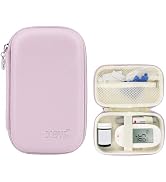 Linpr Hard Shell Diabetic Monitor Case, Glucose Meter Kit Storage Organizer, Diabetes Travel Bag ...