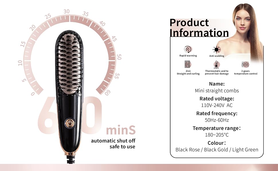 Hair Straightener Brush