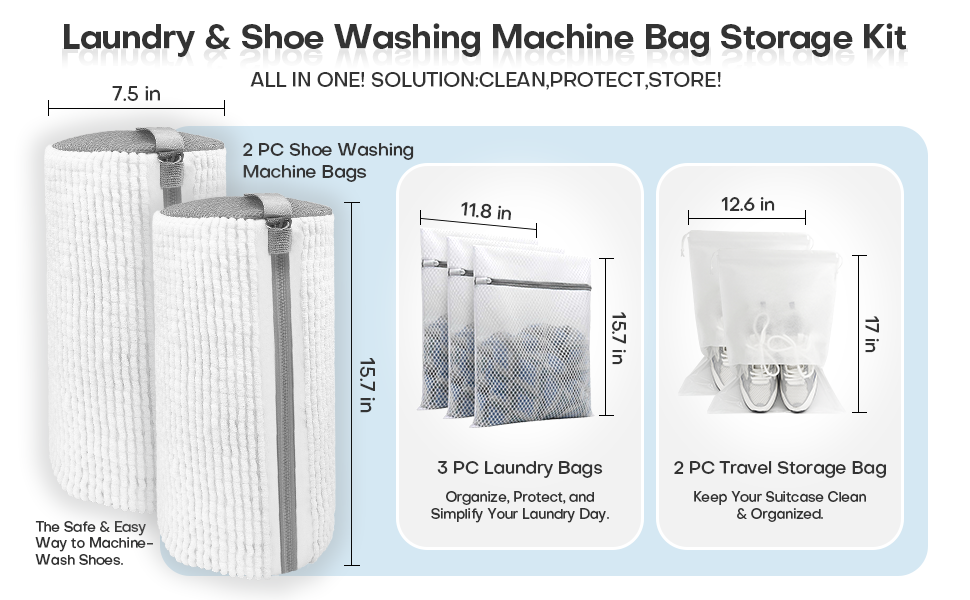 Laundry&amp;amp;Shoe Washing Machine Bag Storage Kit